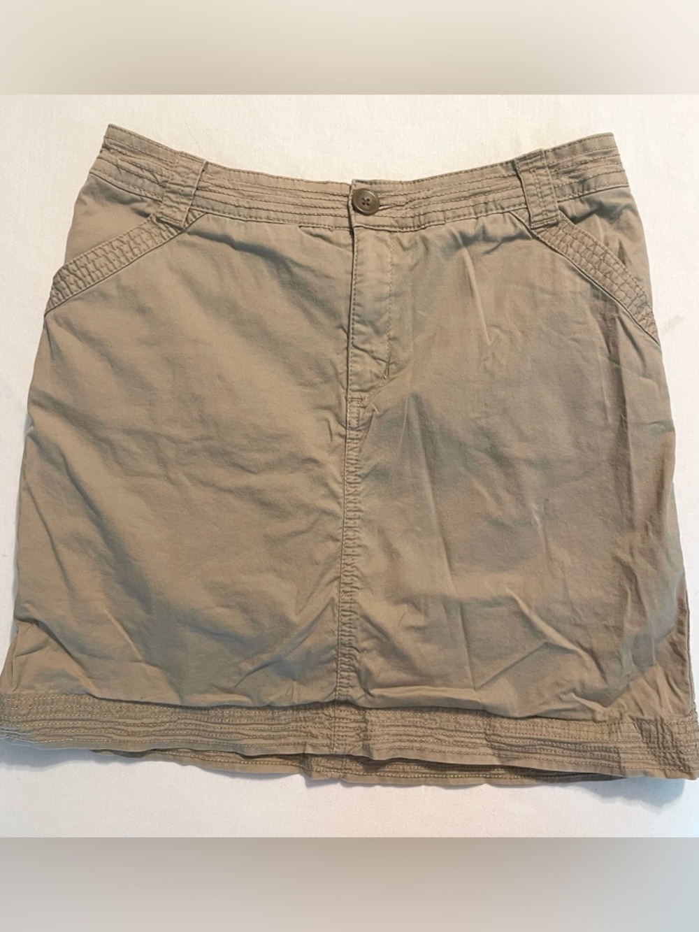 Croft & Barrow Women's Cargo Skirt - Tan